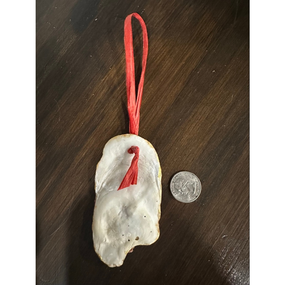 Christmas Ornament One Size White and Red - Picture 2 of 2